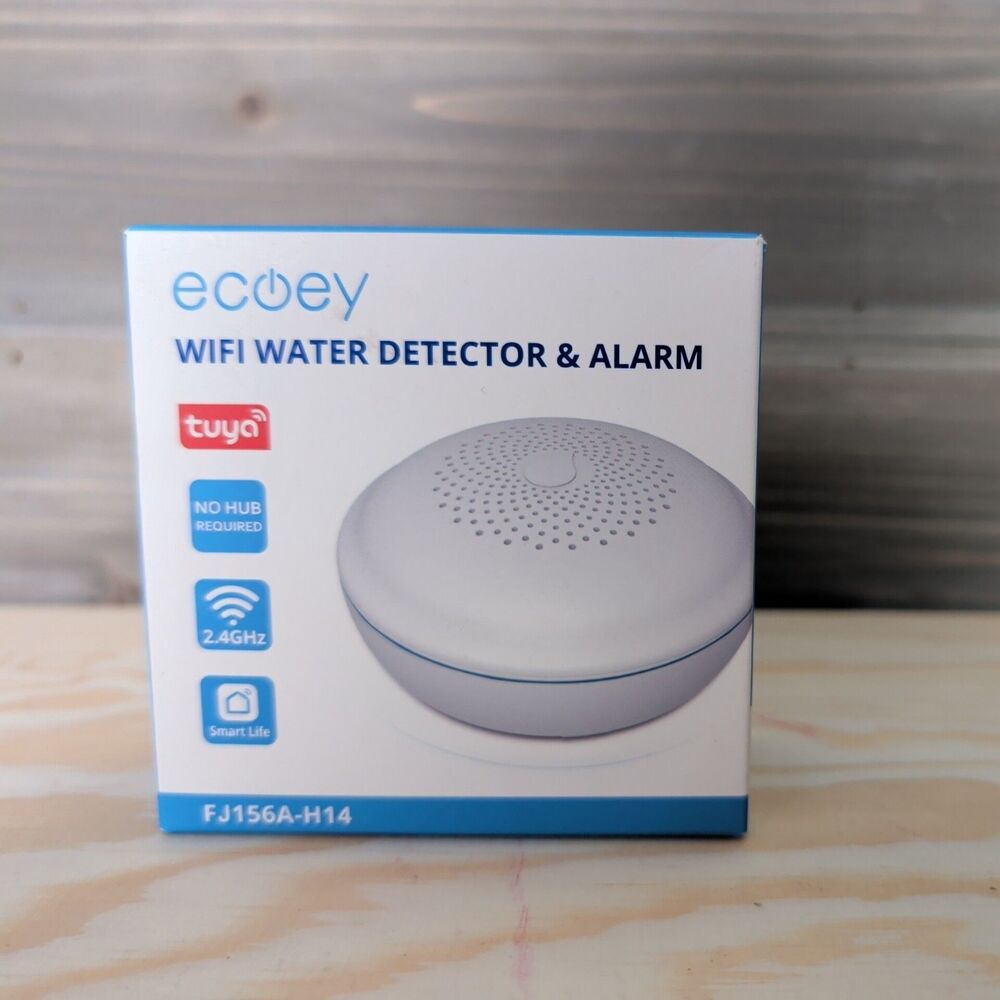 Ecoey Water Leak Detector (2.4G) , Water Sensor Alarm, Smart WiFi